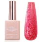 Preview: UV Gel - 5413 - Confetti Gel - Red Nägel Nagelgel Shellac Gellack Gel Lack Nails matte Pailetten snowflake